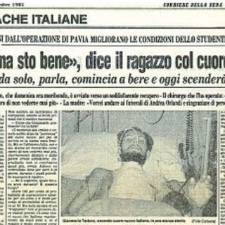 1985, primo trapianto di cuore a Pavia: lo donò un 14enne di Magenta, Andrea Orlandi