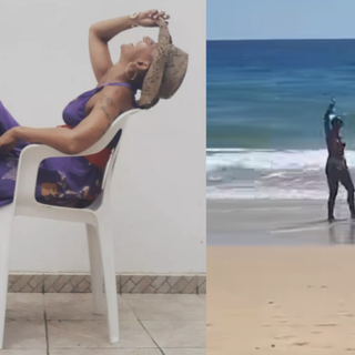Daniela, una bellissima foto del suo profilo Instagram usata da Emy Bossi, e un'immagine del suo video di saluto