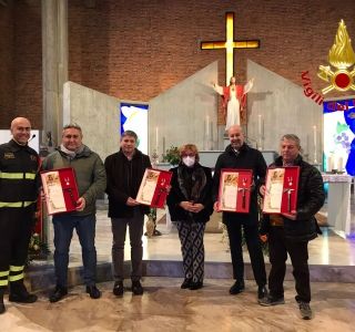 Pavia: celebrata Santa Barbara patrona dei Vigili del fuoco