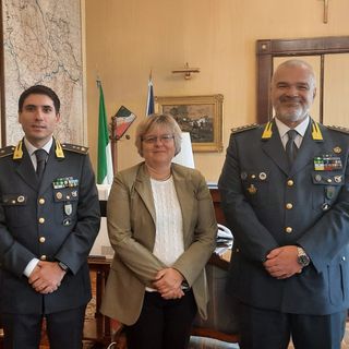 Il Prefetto Francesca De Carlini incontra il nuovo Comandante del Nucleo di Polizia Economica Finanziaria della Guardia di Finanza di Pavia