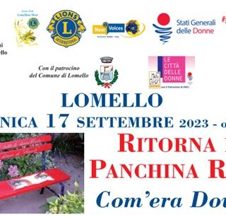 Dove tutto nacque: A Lomello la prima “panchina rossa” risplende nuovamente