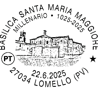 Lomello, Poste italiane celebra il millenario della Basilica di Santa Maria Maggiore con uno speciale annullo filatelico