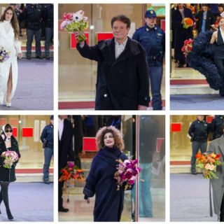 Sanremo, che entusiasmo per l'EniCarpet: piazza Colombo e via Matteotti totalmente sold out per la sfilata dei cantanti (Foto e video)