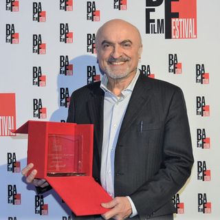 L'attore durante la premiazione al Baff