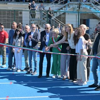 Manuela Levorato ha inaugurato la nuova pista del "Dante Merlo" di Vigevano