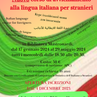 Vigevano: in arrivo un nuovo corso di avvicinamento alla lingua italiana per stranieri