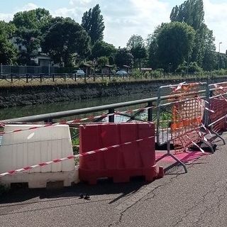 Naviglio Grande: chiusura dell’alzaia tra Gaggiano e Trezzano