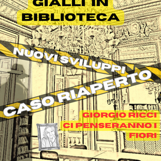 Vigevano, &quot;Gialli in biblioteca&quot; in ricordo di Bianca Garavelli: Giorgio Ricci presenta &quot;Ci penseranno i fiori&quot;