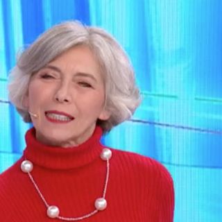 Irene Pivetti durante un'intervista a Pomeriggio Cinque