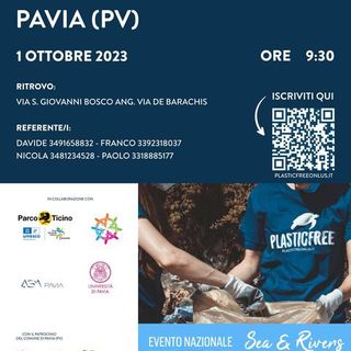 Pavia: domani in azione i volontari Plastic Free nell’evento nazionale ‘Sea &amp; Rivers’