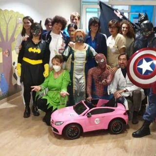Capitan America, Batman e Spiderman nel reparto di Pediatria del Fornaroli di Magenta per far sorridere i bimbi