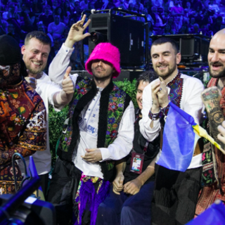 L'Ucraina esulta per la vittoria (foto dal sito ufficiale di Eurovision)