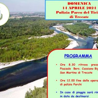 Trecate: domenica 14 aprile la pulizia del Parco del Ticino