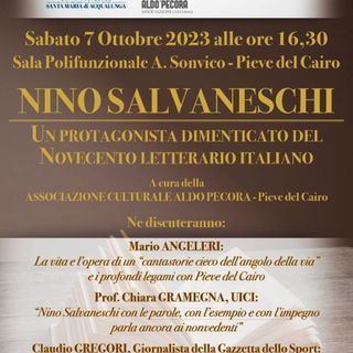 Pieve del Cairo: alla sala polifunzionale un convegno per ricordare la figura di Nino Salvaneschi