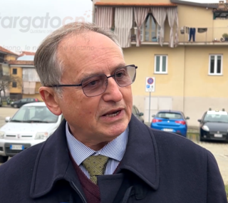Mario Roggero, fuori dal tribunale di Asti dopo l'udienza che ha portato alla sua condanna in primo grado