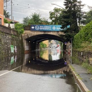 FOTO E VIDEO. Ancora un acquazzone su Busto, sottopassi di nuovo allagati