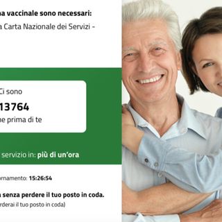 Le persone in coda alle 15 sulla piattaforma della Regione