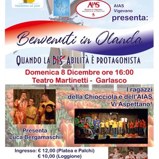 Garlasco: al teatro Martinetti spettacolo di beneficenza a favore della “Chiocciola” e dell’Aias di Vigevano