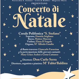 Robbio, tutto pronto per il Concerto di Natale