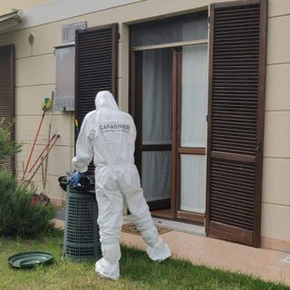 nella foto la villetta in cui si è consumato l'omicidio della colf 26enne cubana