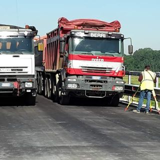 nella foto le prove di carico effettuate nella mattinata di giovedì 30 maggio 2019