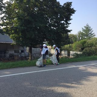 - FOTONOTIZIA -  Vigevano: volontari al lavoro per ripulire corso La Malfa