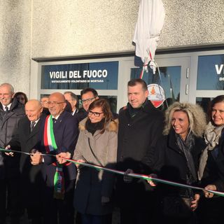 - (FOTOGALLERY) - Mortara: inaugurata la caserma dei vigili del fuoco al polo logistico