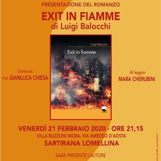 Sartirana: venerdì prossimo la presentazione del libro &quot;Exit in fiamme&quot;