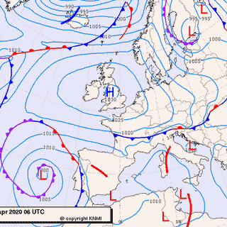 Previsioni meteo per martedì 14, mercoledì 15, giovedì 16 (aprile)