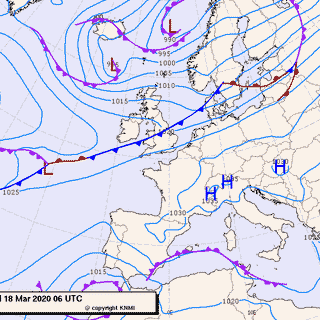 Previsioni meteo per mercoledì 18, giovedì 19, venerdì 20 (marzo)