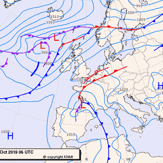 Previsioni meteo per mercoledì 23, giovedì 24, venerdì 25 (ottobre)