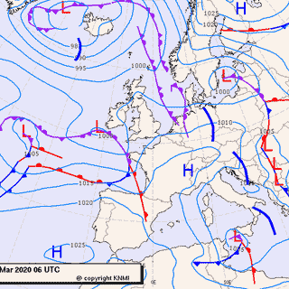 Previsioni meteo per mercoledì 4, giovedì 5, venerdì 6 (marzo)