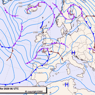 Previsioni meteo per giovedì 5, venerdì 6, sabato 7 (marzo)