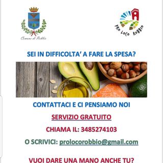 Robbio, sei in difficoltà a fare la spesa? Ci pensa la Pro loco