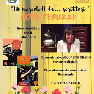 Gambolò, direttamente dal programma tv “Quarto Grado” sarà ospite al Salone Litta la scrittrice Rosa Teruzzi
