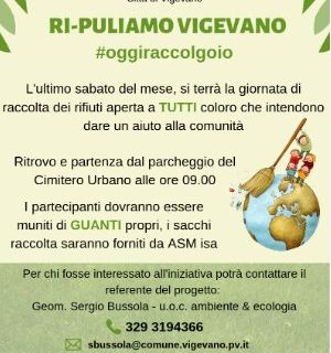 Vigevano: torna l'appuntamento mensile con "Ri-Puliamo"