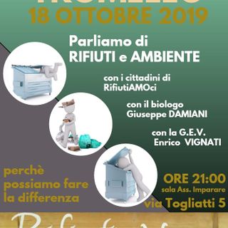 Tromello: il gruppo “Rifiutiamoci” riparte da Tromello per parlare di rifiuti ed ambiente