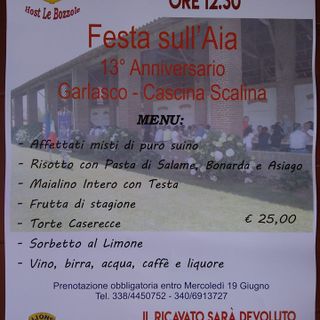 Garlasco, il Lions Club Host le Bozzole organizza la tredicesima Festa sull’Aia