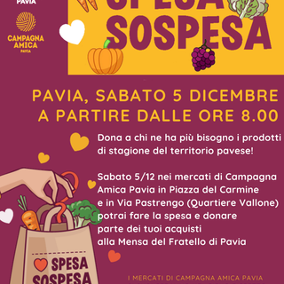 Covid, torna la “spesa sospesa” di Coldiretti per aiutare chi ne ha più bisogno