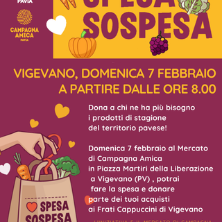 Vigevano: Covid, arriva la “spesa sospesa” dai contadini del mercato di Campagna Amica