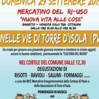 Mercatino del Ri-Uso, appuntamento a Torre d’Isola