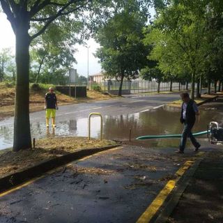 Corbetta, nubifragio: via Europa allagata, Protezione Civile al lavoro (VIDEO)