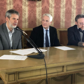 Da sinistra: Iacopino, Fossati e Bussandri alla conferenza stampa