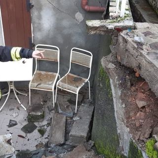 Oltrepò: frana a Borgo Priolo, coinvolte quattro abitazioni dichiarate inagibili dai vigili del fuoco