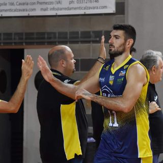 Filippini miglior realizzatore della Elachem Vigevano nella foto di Laura Marmonti