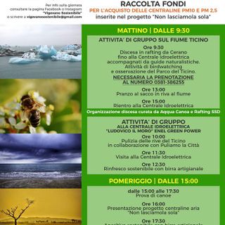 Vigevano, domenica la Festa Sostenibile di Vigevano Sostenibile e Aqqua Canoa e Rafting