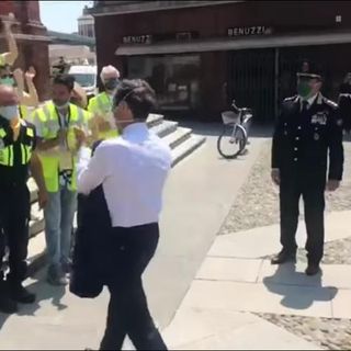 VIDEO. Fontana si commuove davanti agli uomini della protezione civile di Codogno: «Siete la parte migliore di noi»