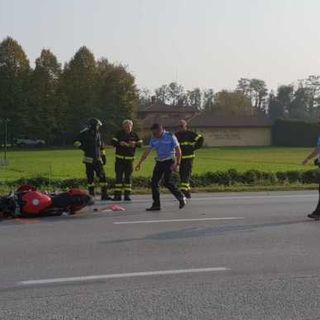 Boffalora sopra Ticino: incidente auto moto sulla ex statale 11