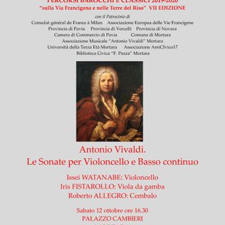 Concerto di gala, Mortara sabato 12 ottobre Palazzo Cambieri