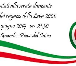 Pieve del Cairo, conto alla rovescia per la festa dei coscritti della classe 2001
